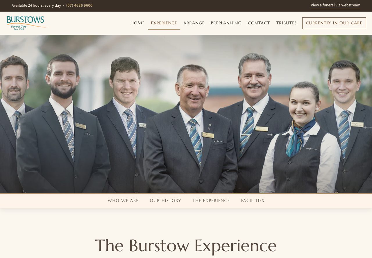 The new site, experience page