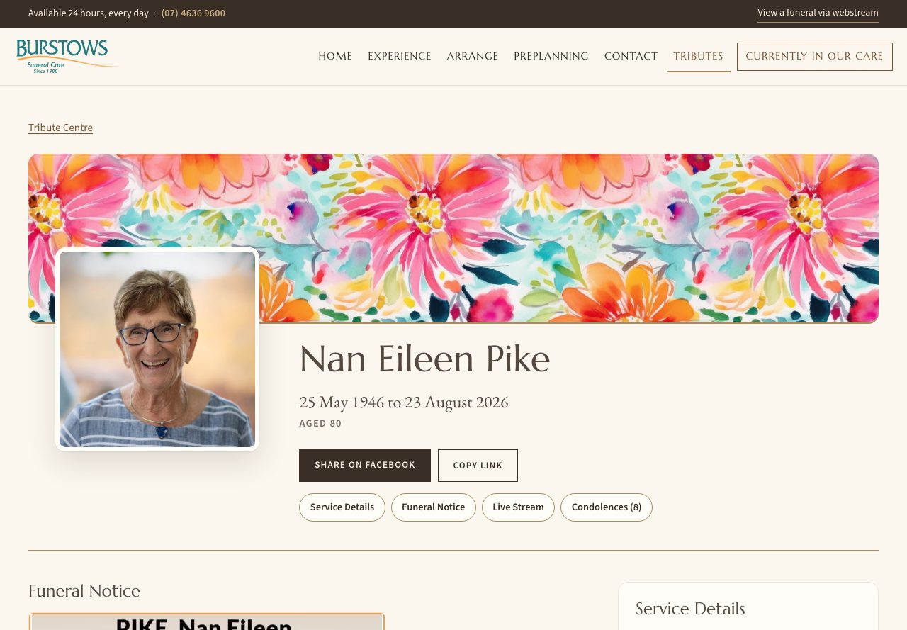 The new page, one person's tribute page